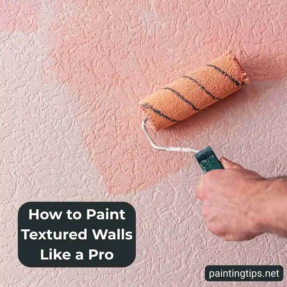 How to paint textured walls.