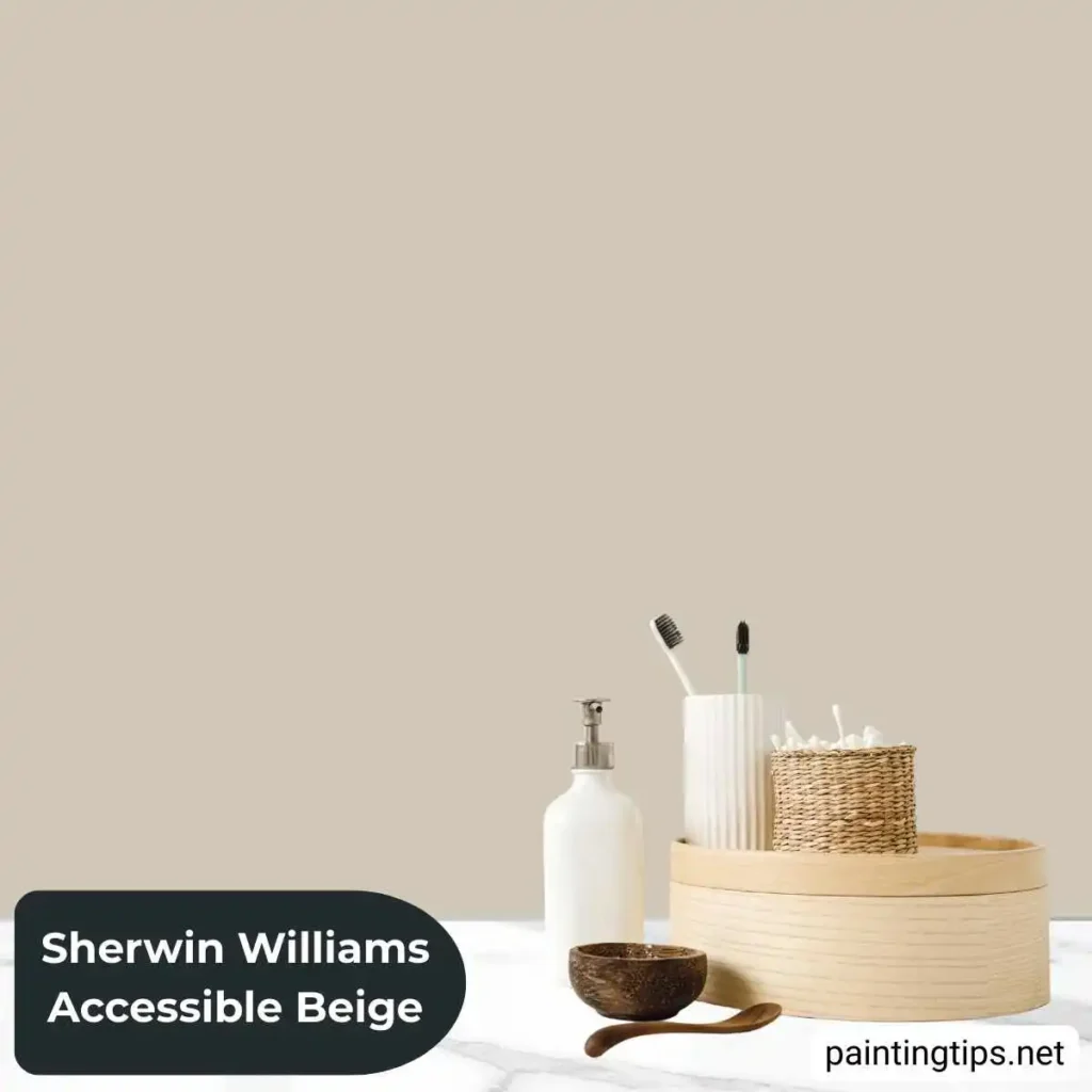 accessible beige bathroom