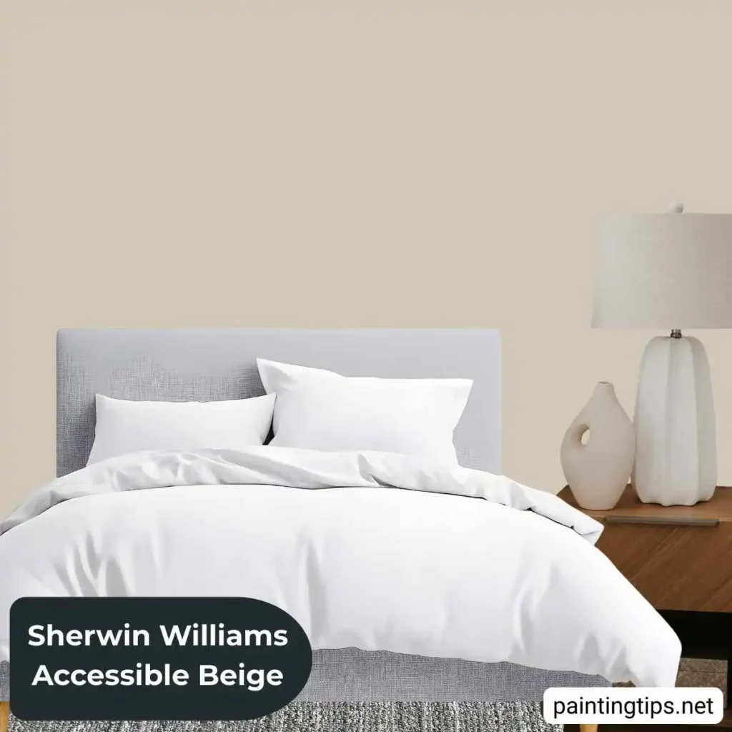accessible beige bedroom