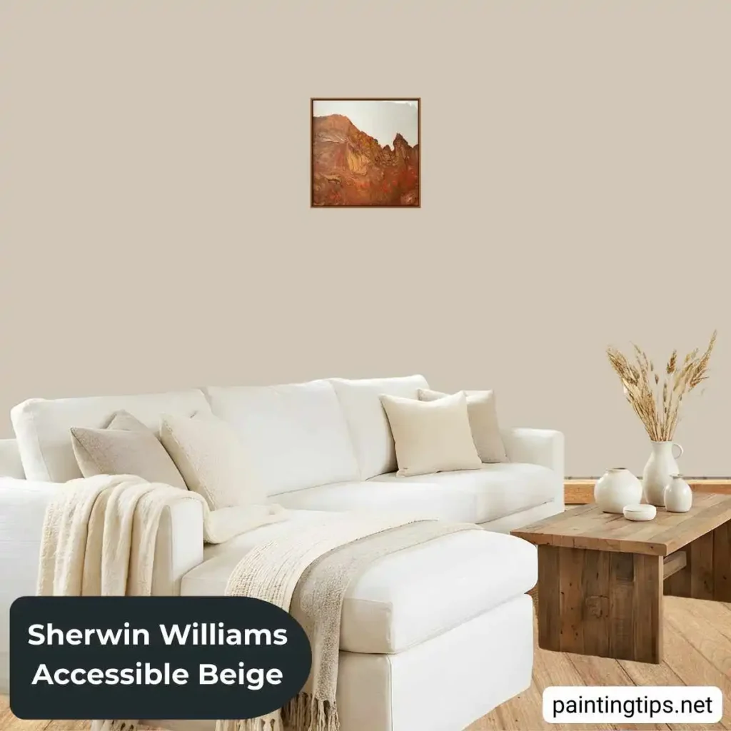 accessible beige living room