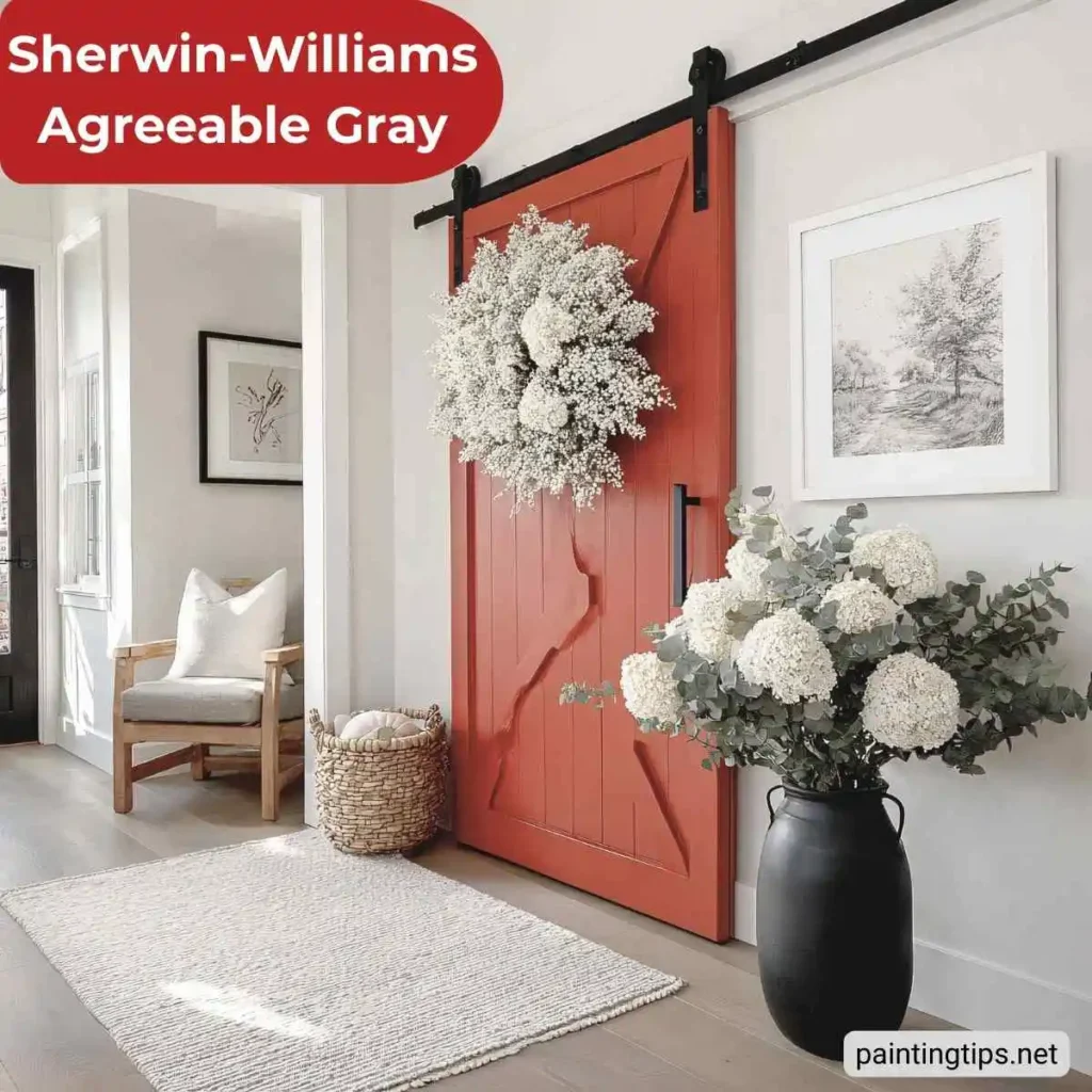 Agreeable gray entryway