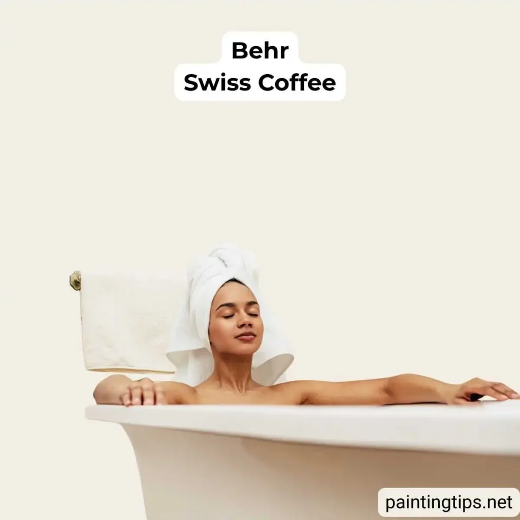 behr swiss coffee in bathroom
