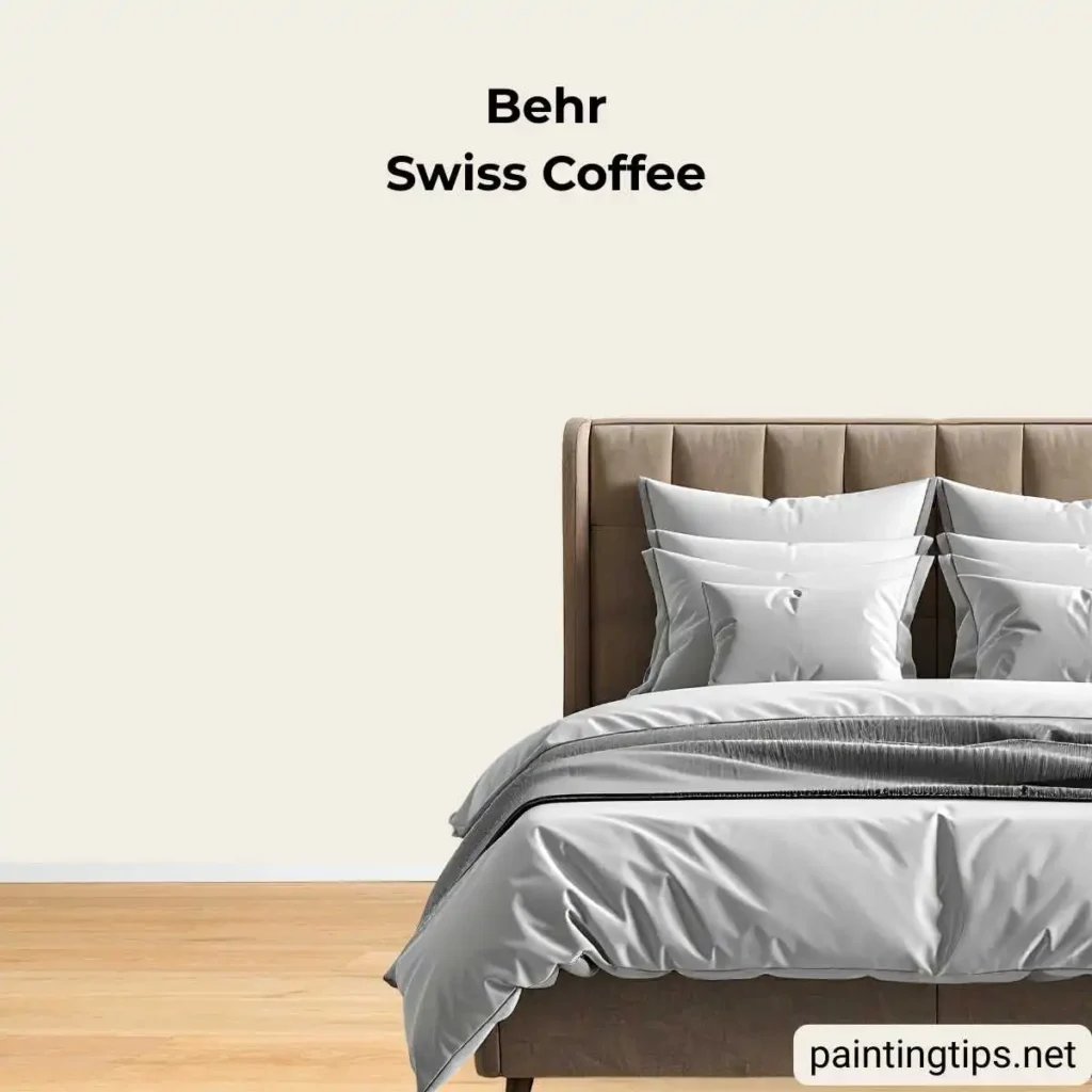 behr swiss coffee in bedroom