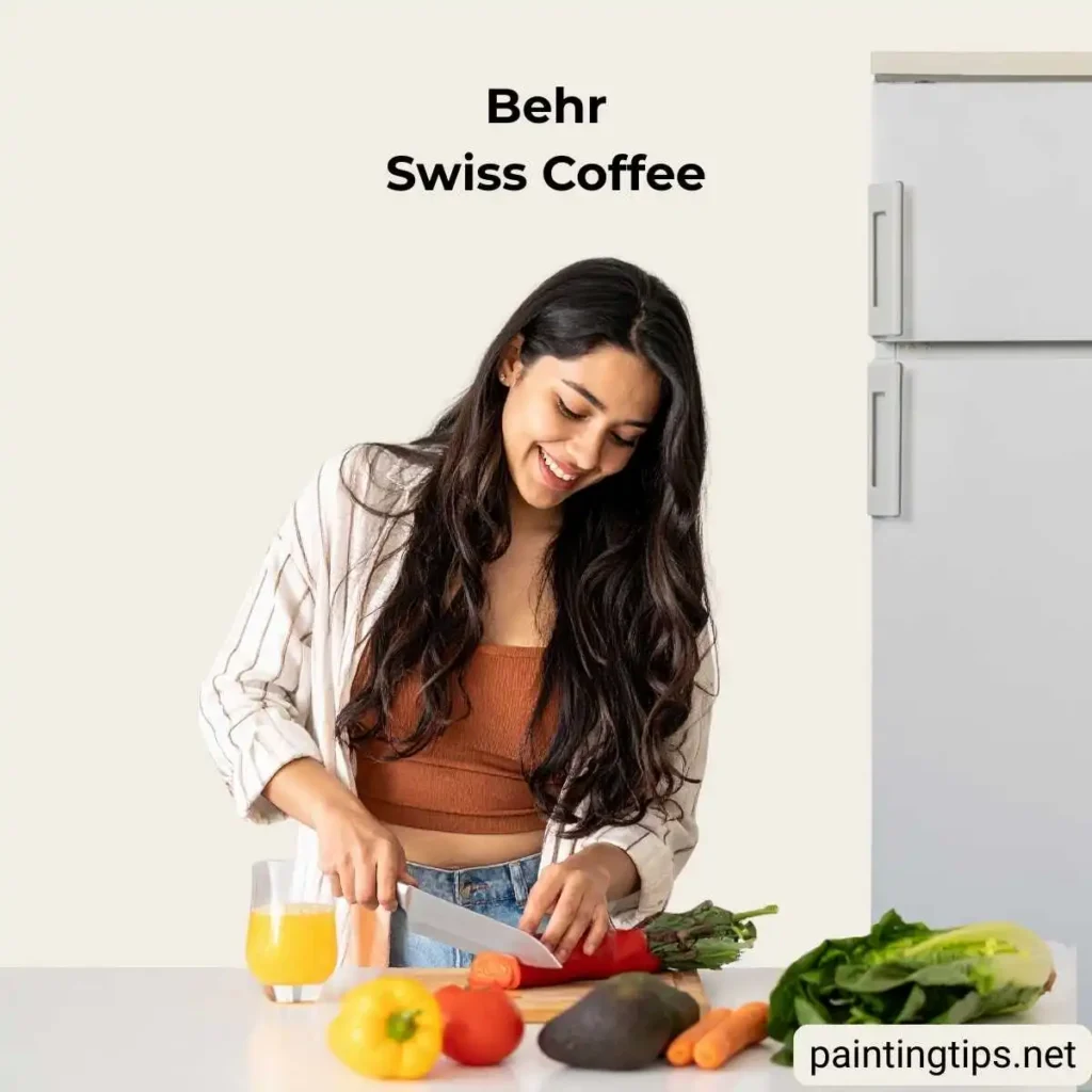 behr swiss coffee in kitchen