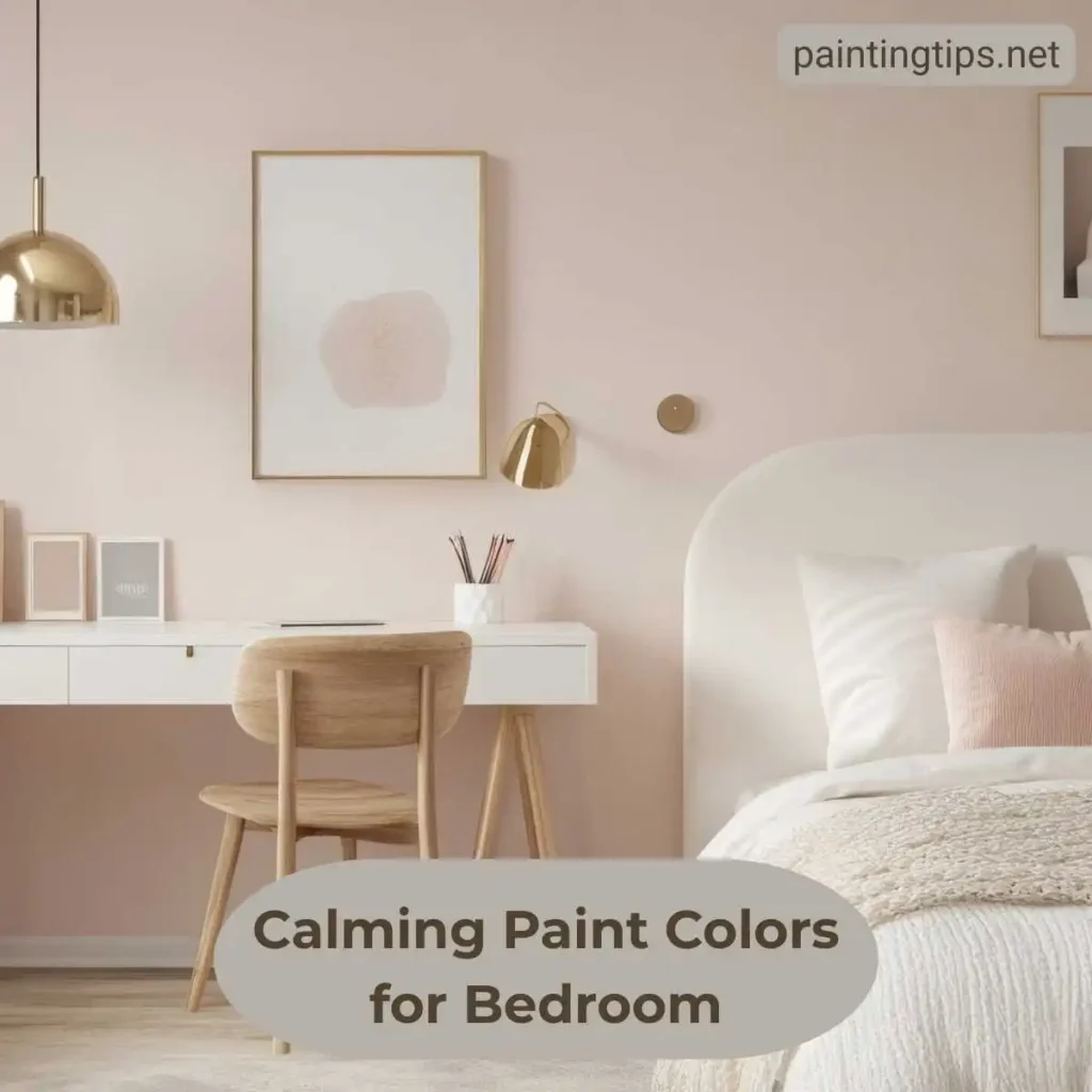 calming paint color for bedroom dusty pink
