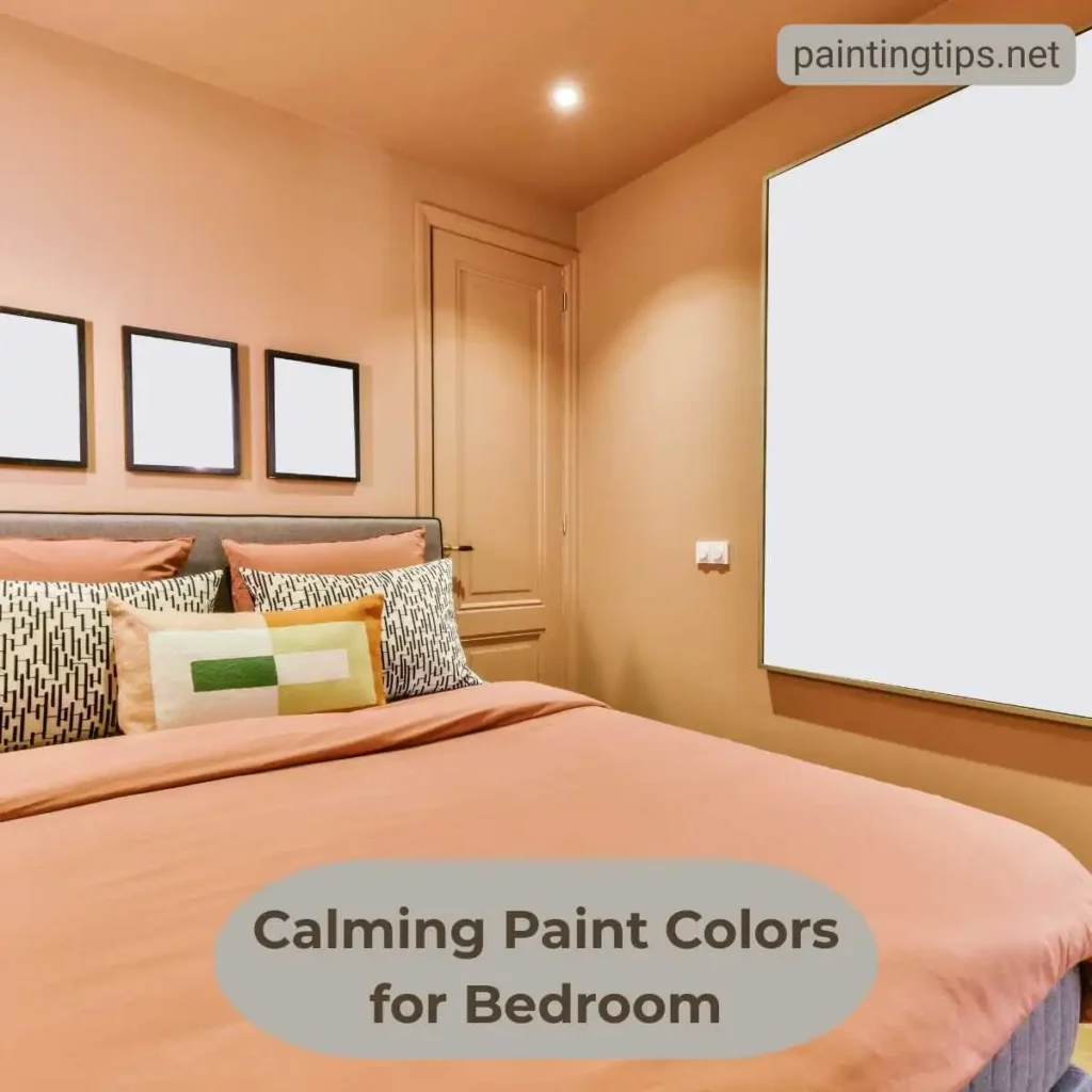 calming paint color for bedroom pale peach