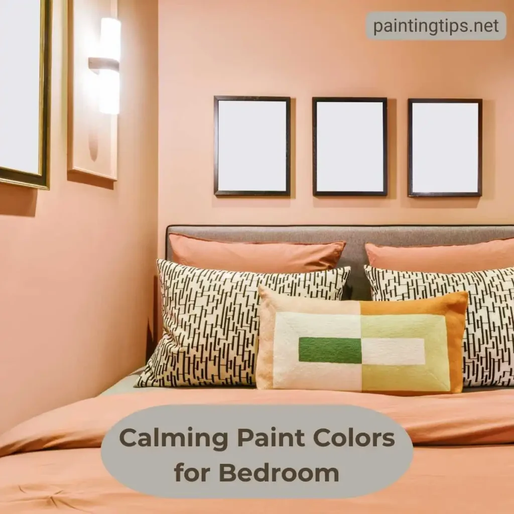calming paint color for bedroom pale peach