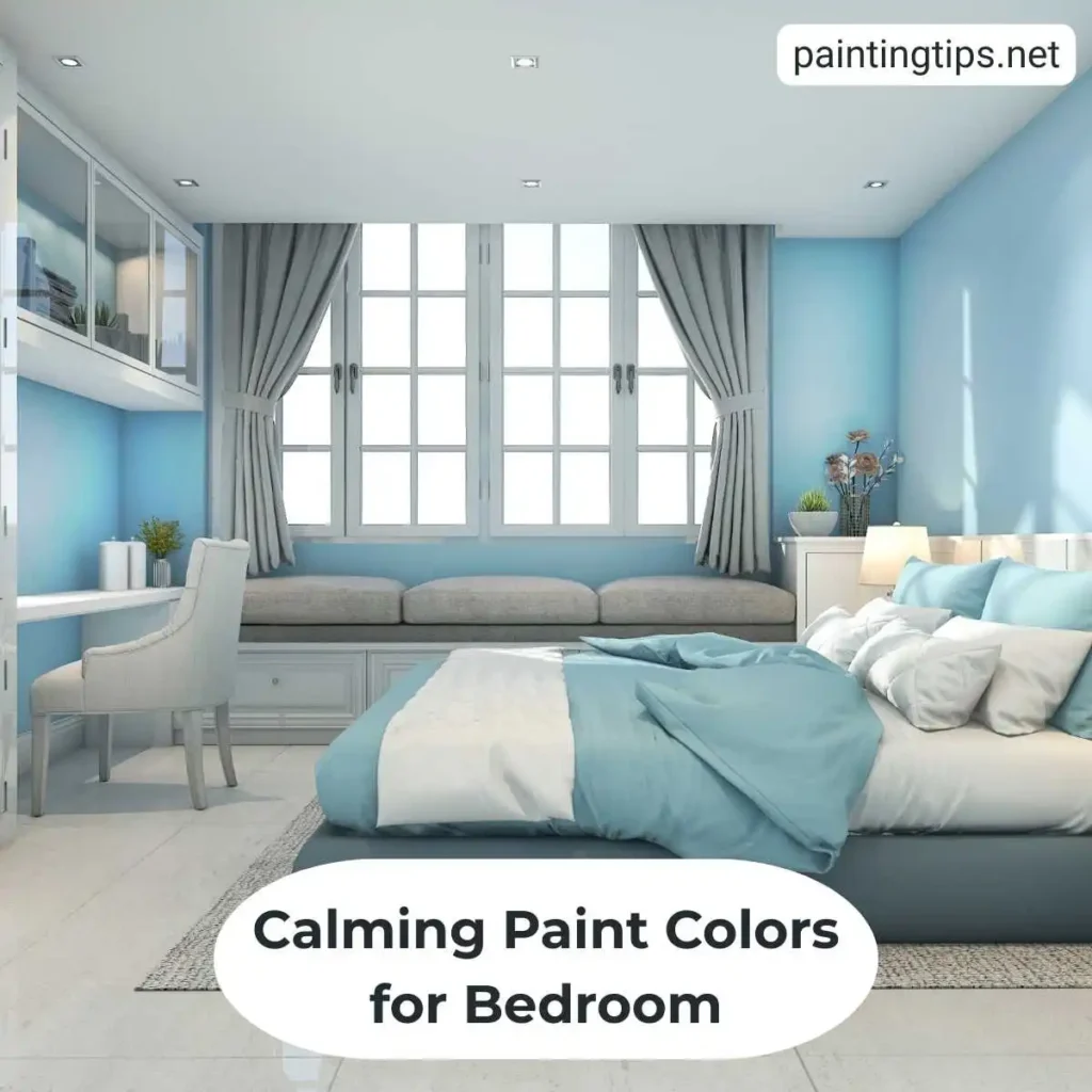 calming paint color for bedroom soft blue