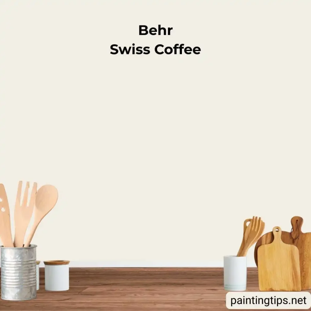 behr swiss coffee in kitchen