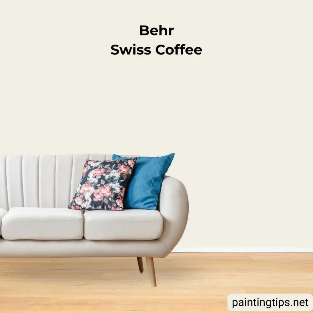 Swiss coffee behr living room