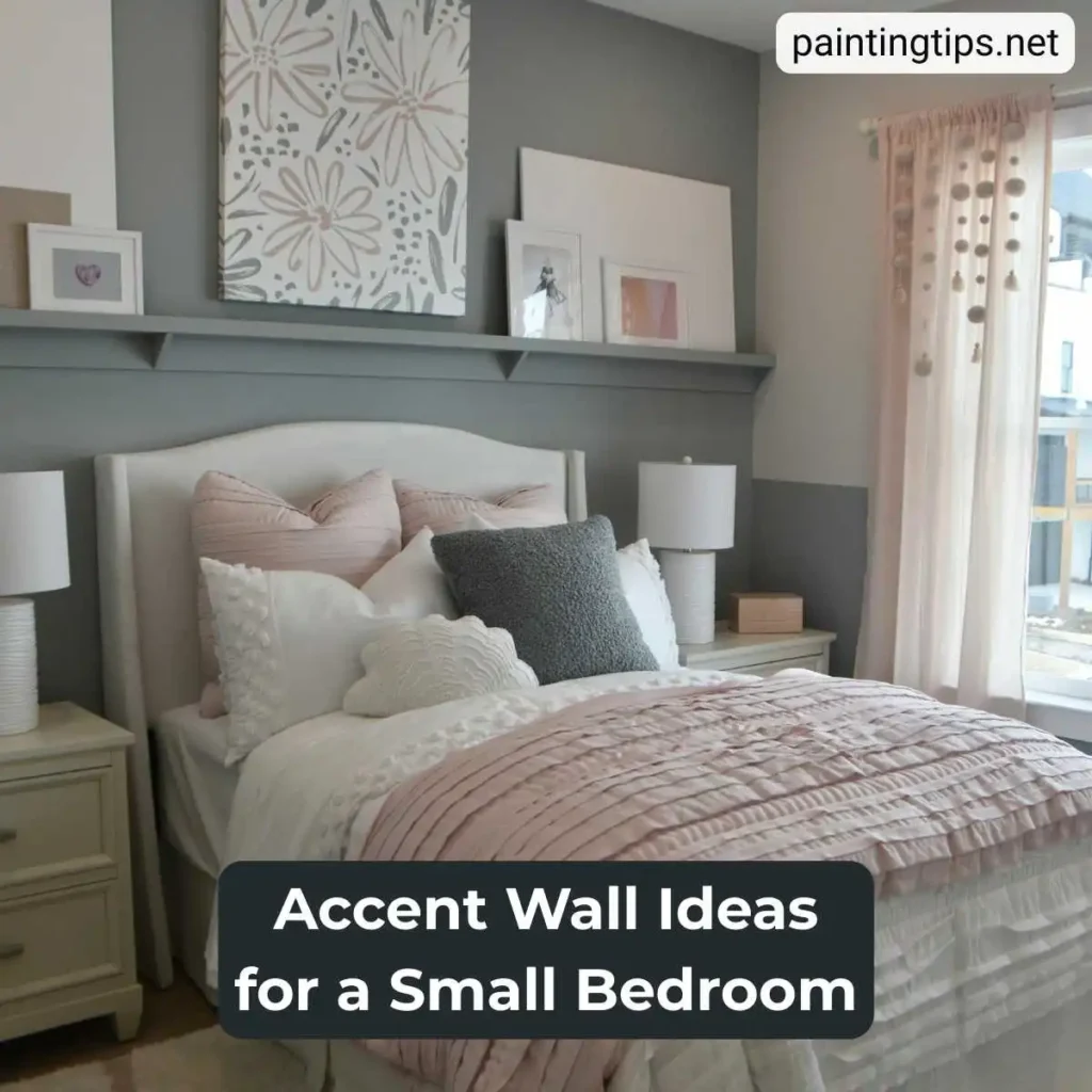 Accent wall ideas for small bedroom.
