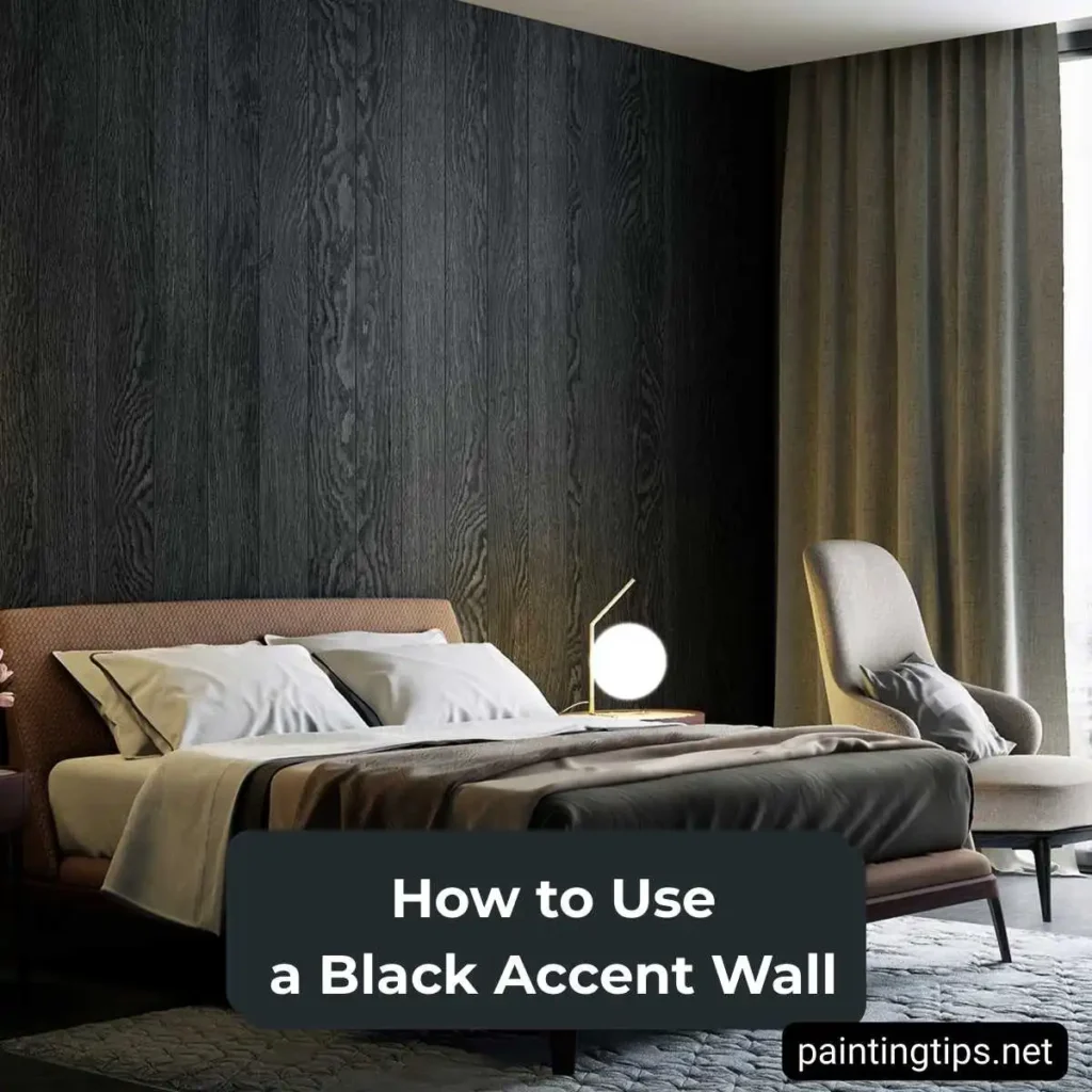 black accent wall colors for bedroom