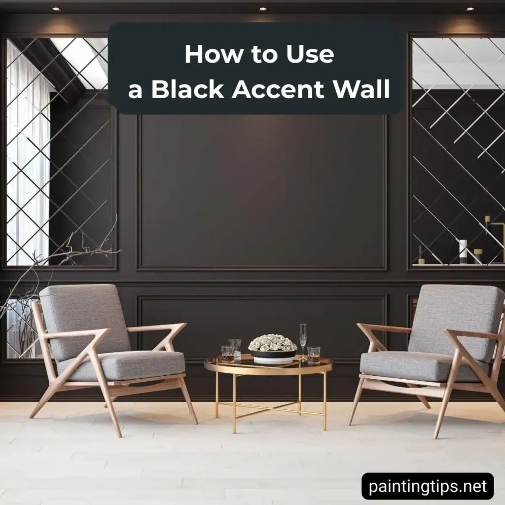black accent walls