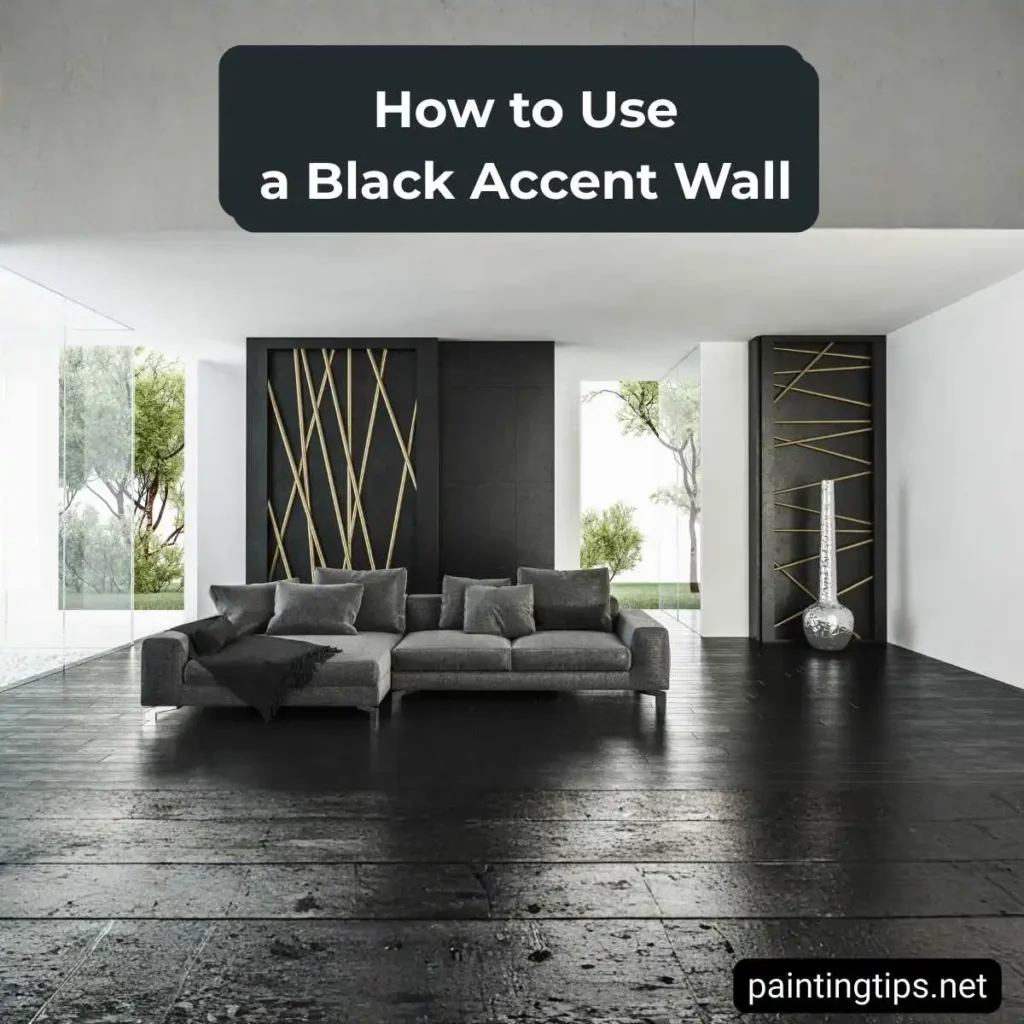 black accent wall paint