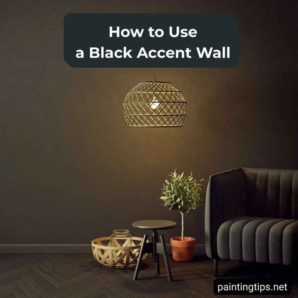 black accent wall