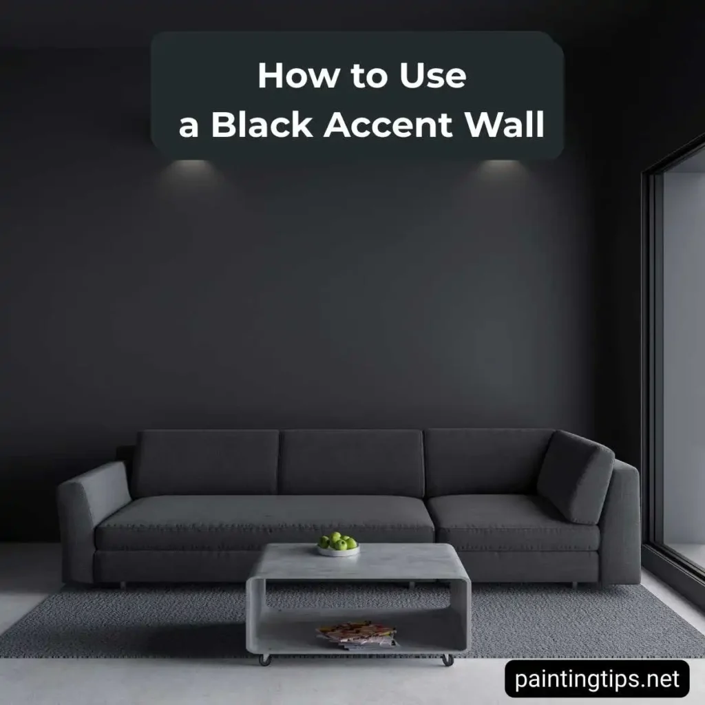 black accent wall decor