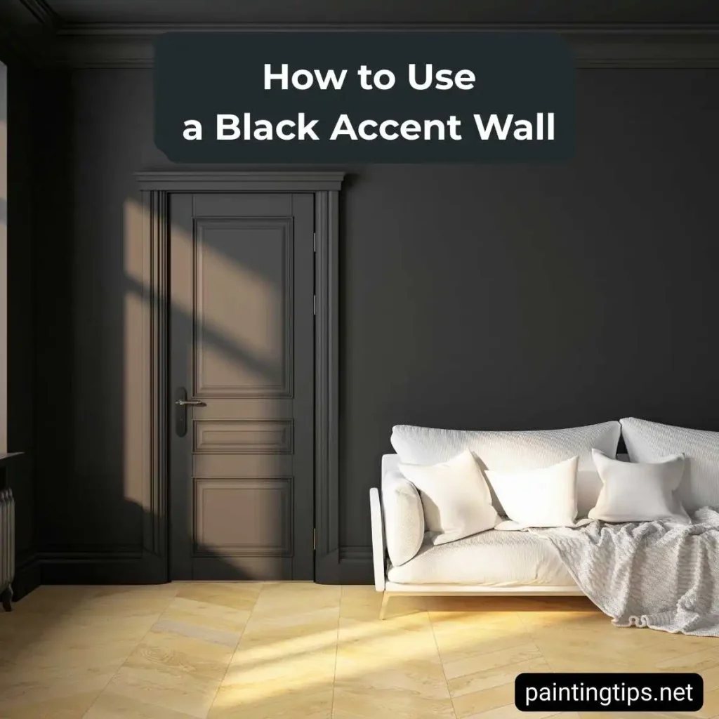 black accent wall decor ideas
