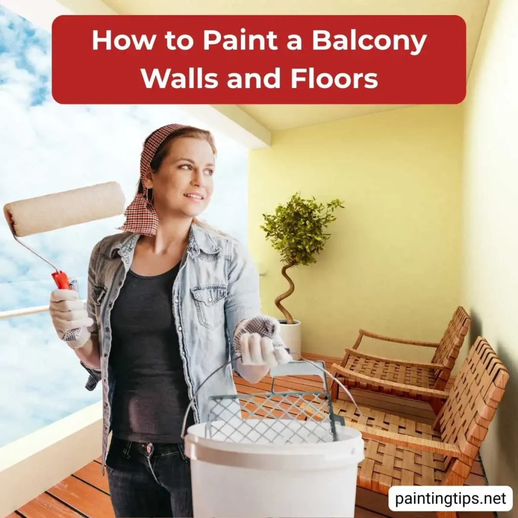 How to paint a balcony.
