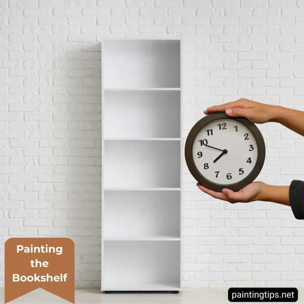 Painting bookshelves step3.