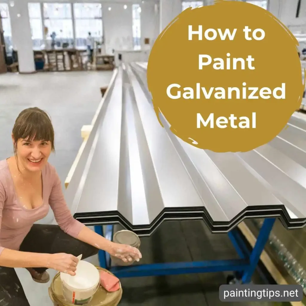 Painting galvanized metal.