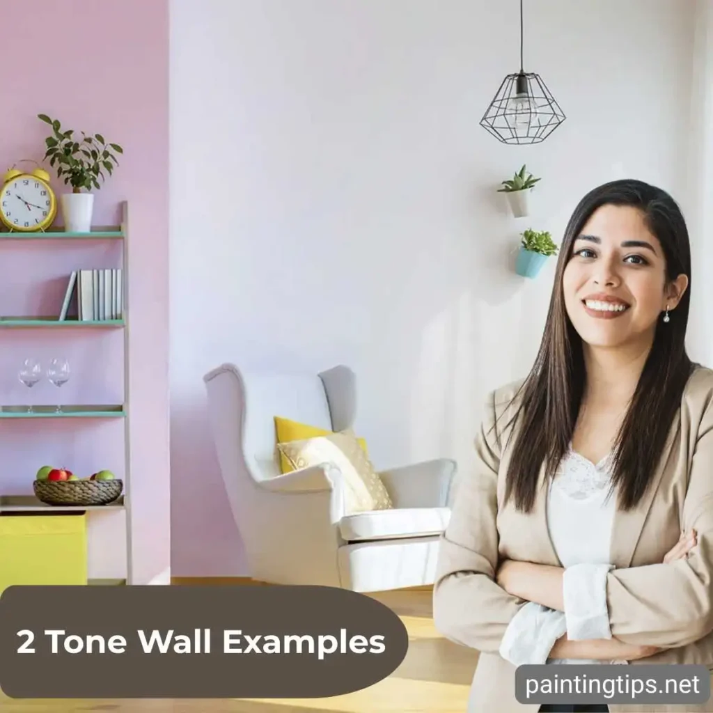 2 paint colors in room.