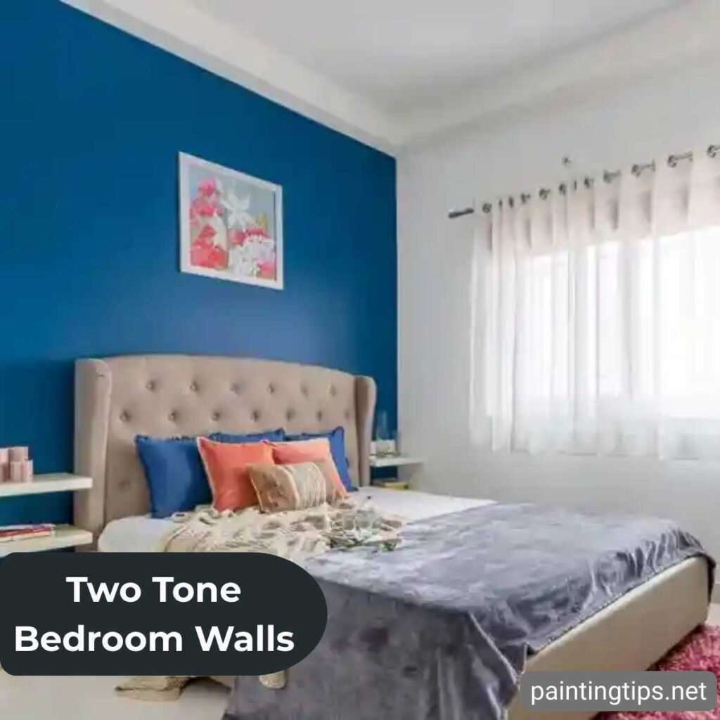 Painting a bedroom 2 different colors.