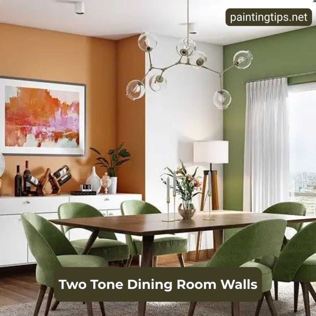 2 tone dining room ideas.