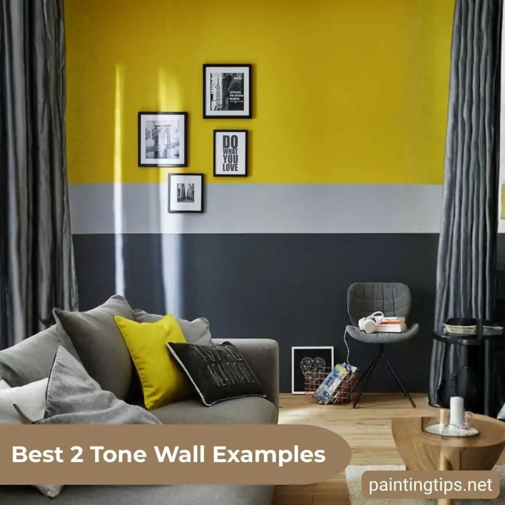 Two wall color living room.