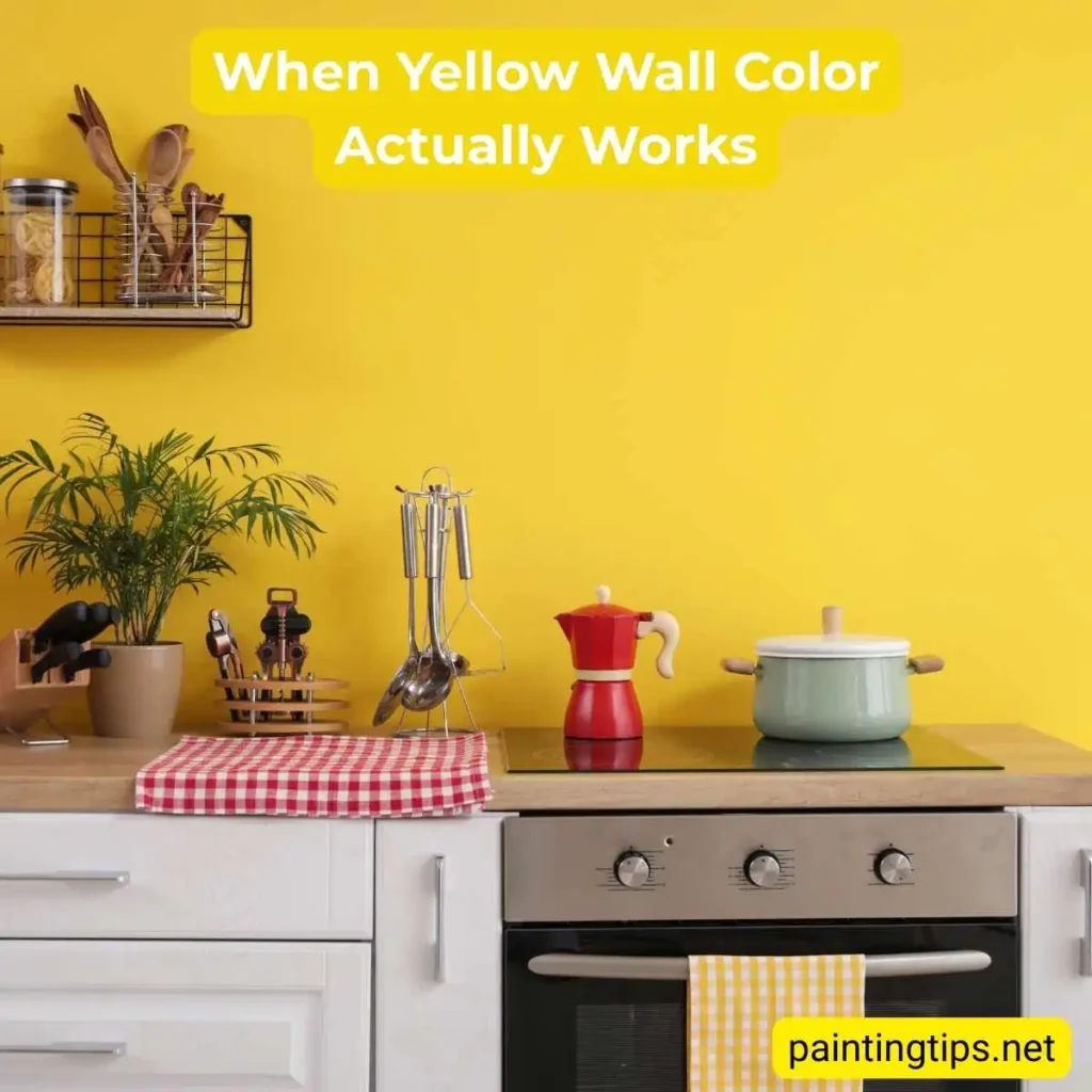 When yellow wall color actually works.