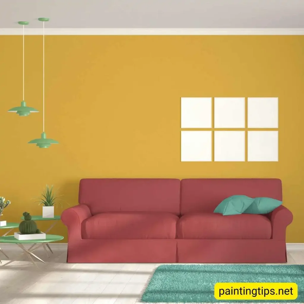 Yellow walls often feel dated in modern interiors.