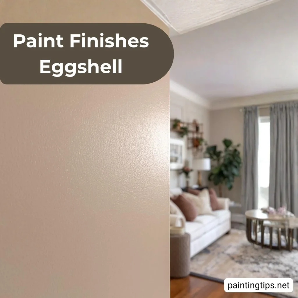 Paint finishes eggshell.