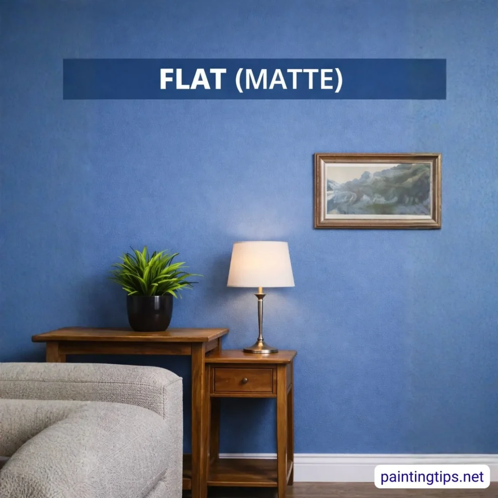Paint finishes matte.