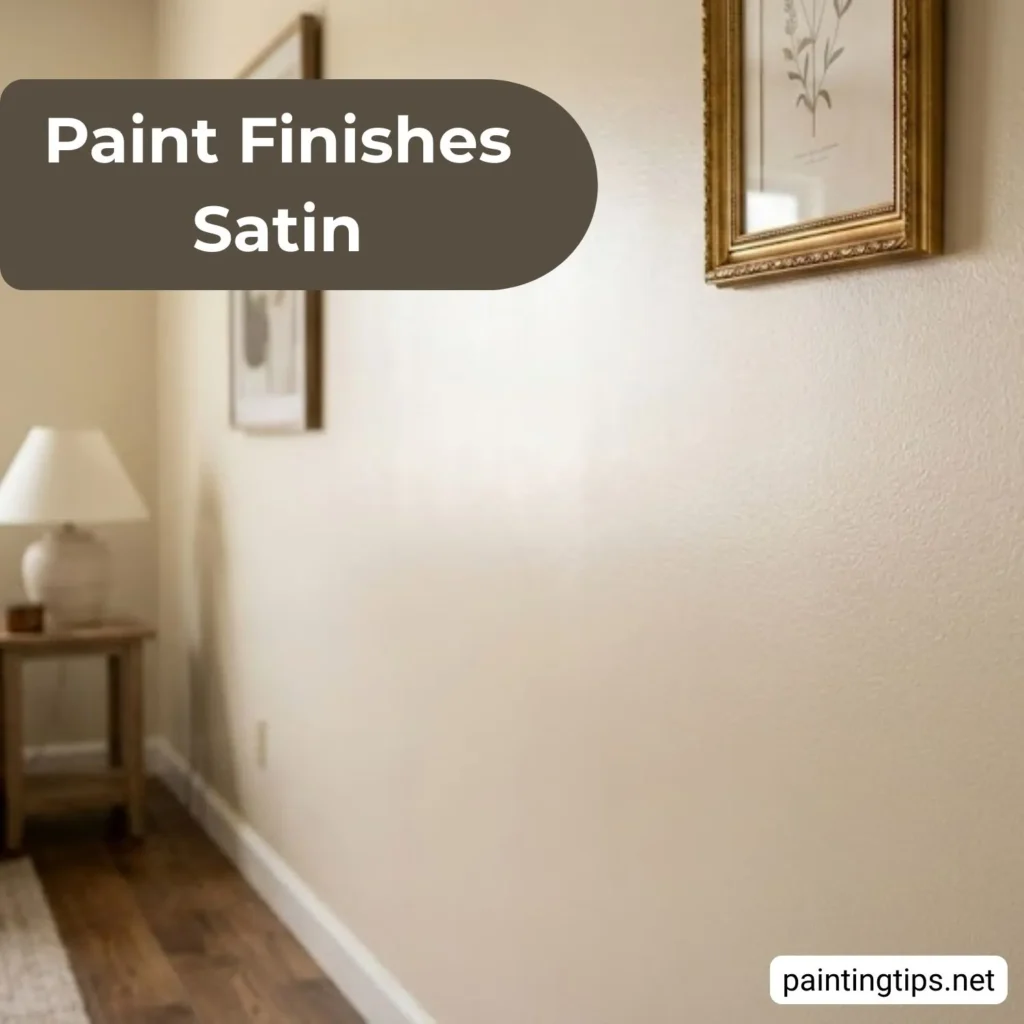 Paint finishes satin.
