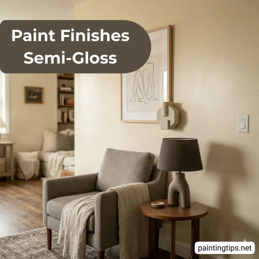 Paint finishes semi gloss.