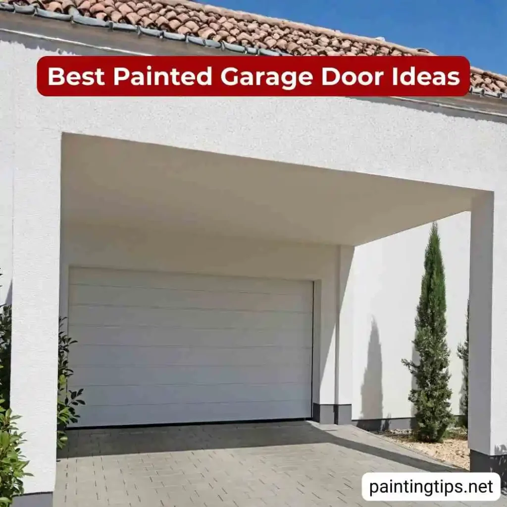 White garage doors