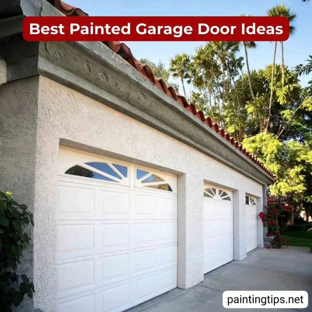 White garage doors