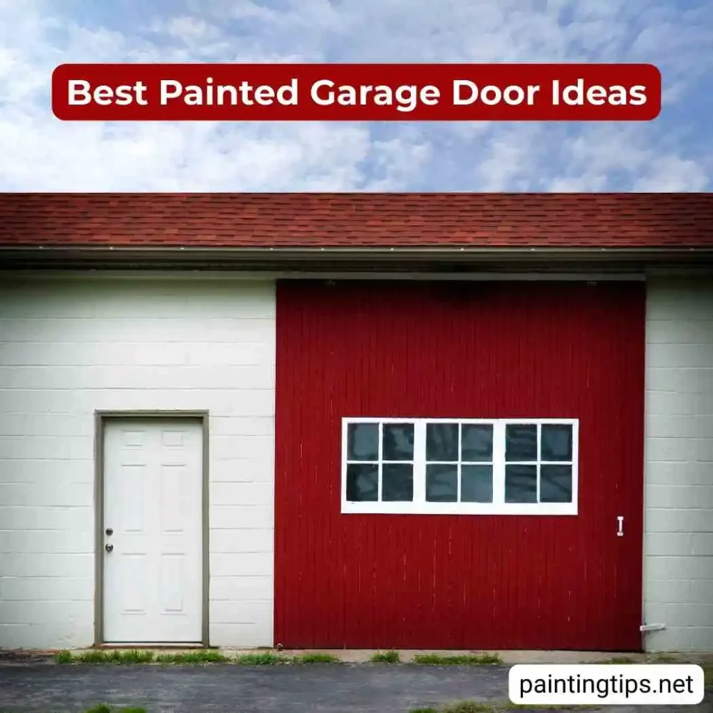 Red garage doors