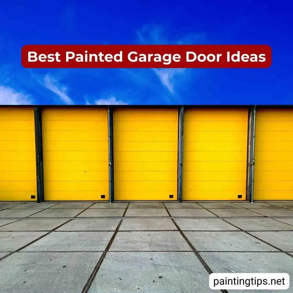 Yellow garage doors