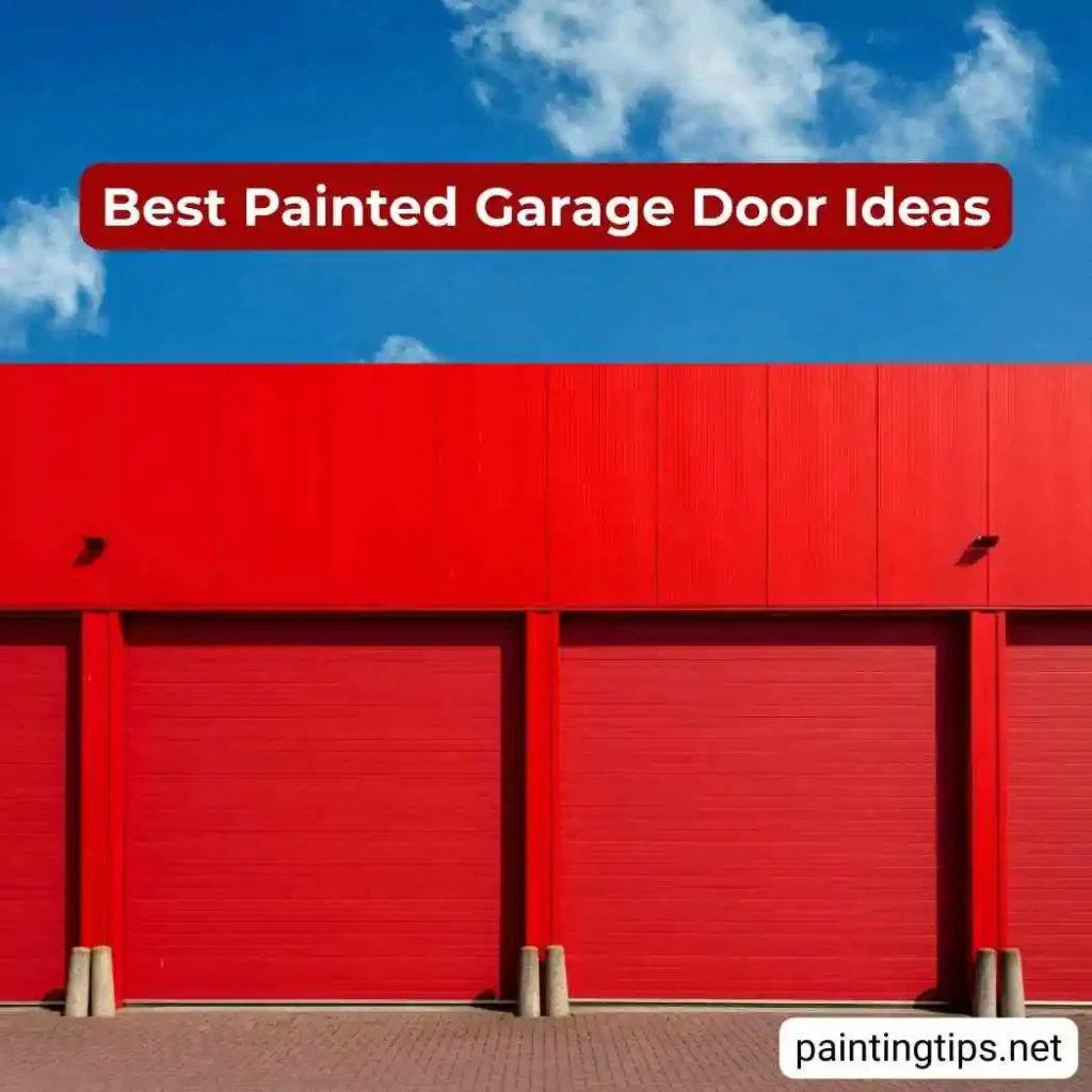 Red garage doors