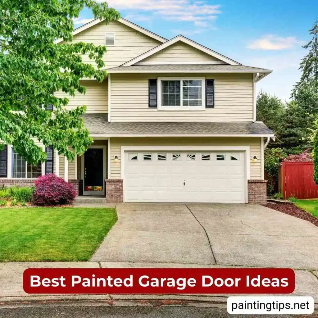 White garage doors
