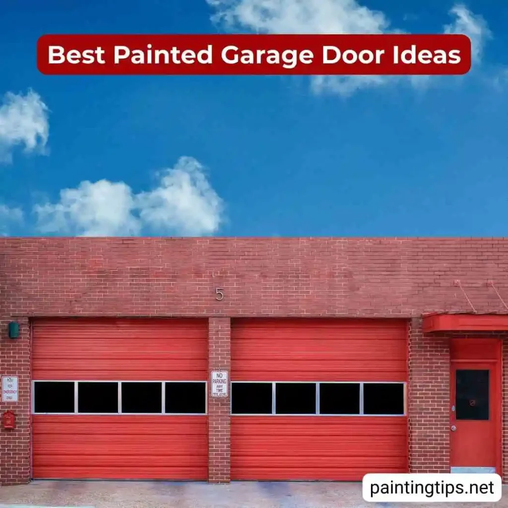 Red garage doors