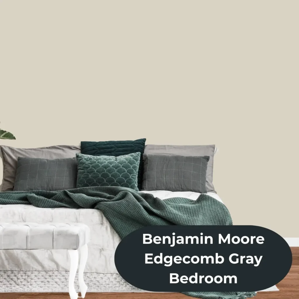 Benjamin moore edgecomb gray bedroom.