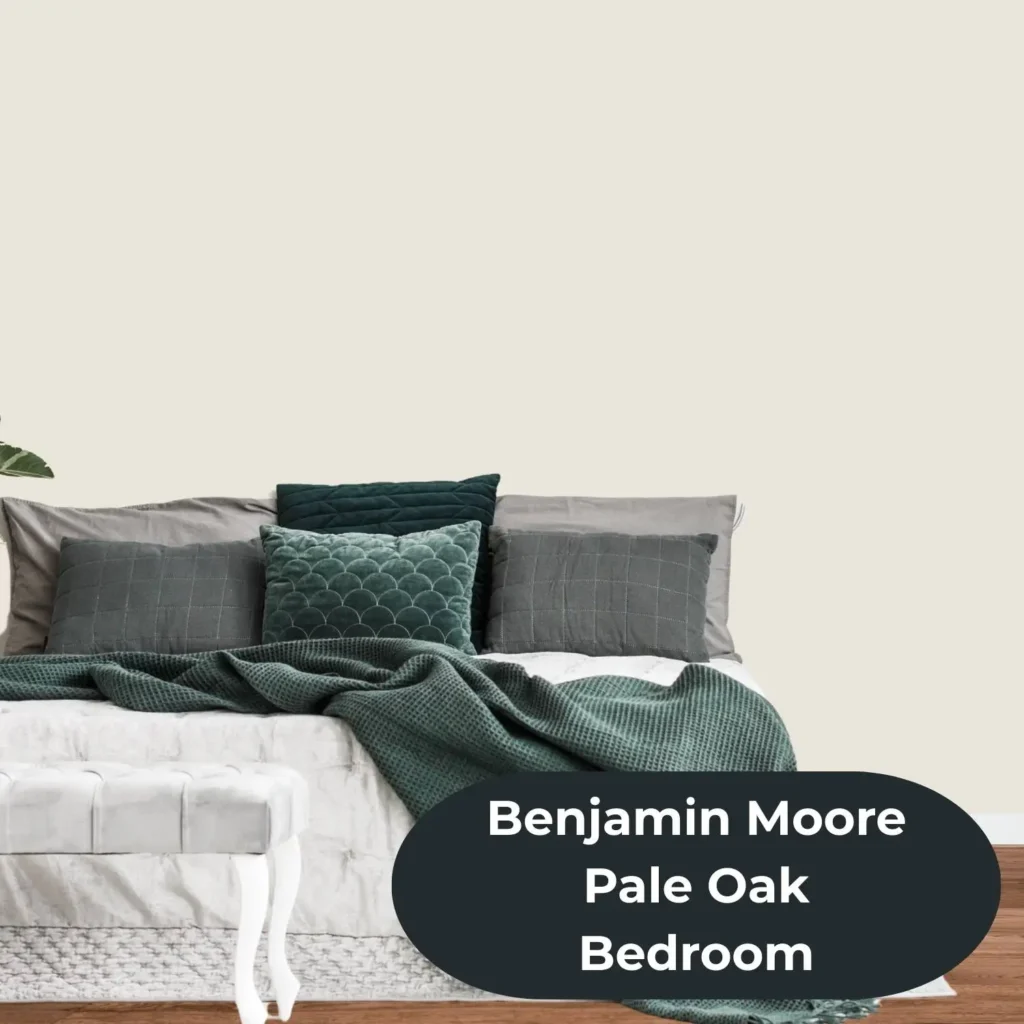 Benjamin moore pale oak bedroom.