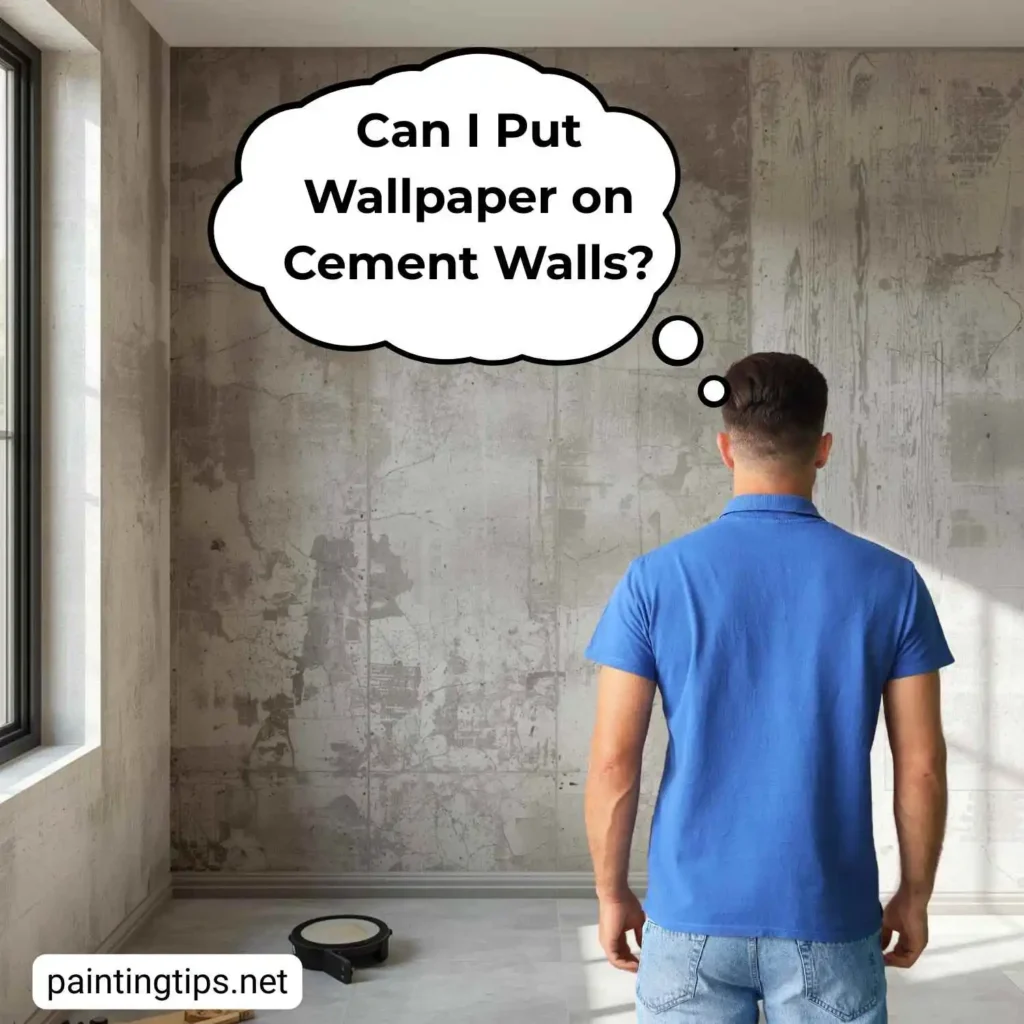Can you put wallpaper on cement walls?
