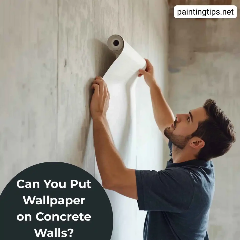 Can you put wallpaper on concrete walls?