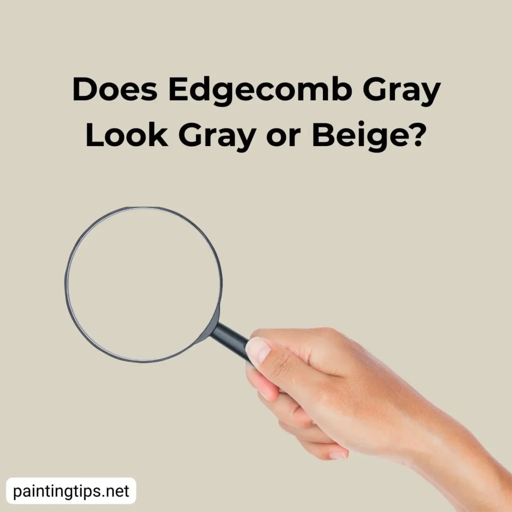 Does edgecomb gray look gray or geige?