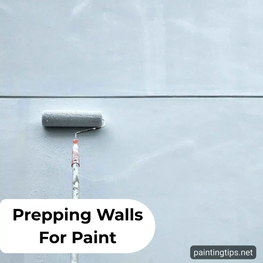 A person applying wall primer with a roller before painting for better adhesion and coverage.