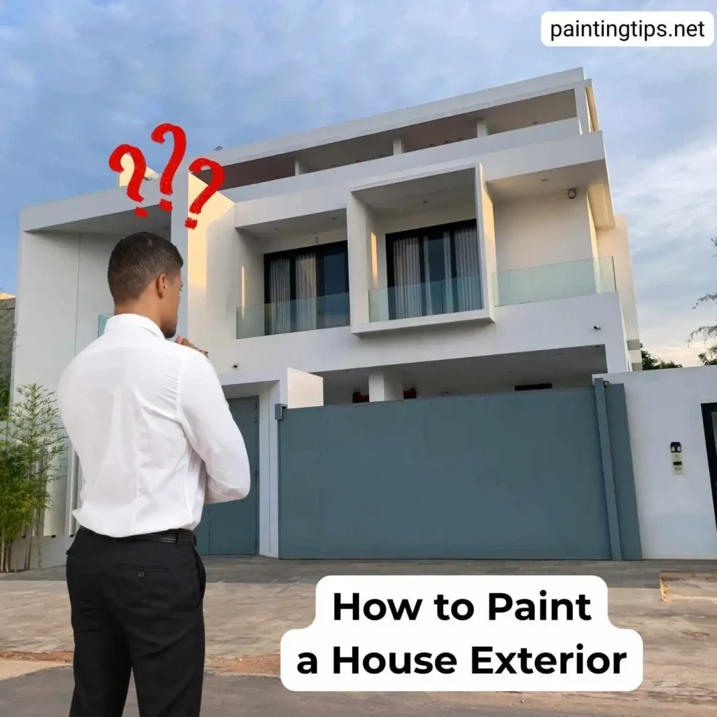 How to paint a house exterior.