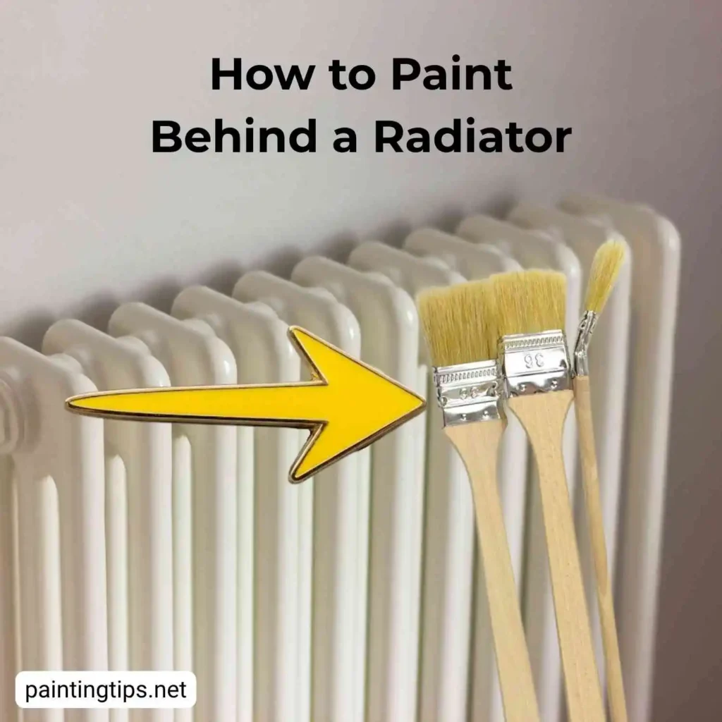 How do you paint behind a radiator.