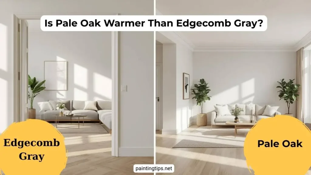 Is pale oak warmer than edgecomb gray?